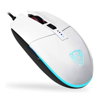 Mouse Gamer Motospeed V50 White 4000dpi USB Design 6D Branco