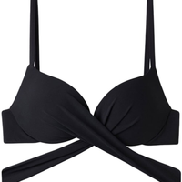 Parte De Cima De Biquíni Push-Up Almofadado Graduado Soft Indonesia - Preto