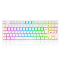 Teclado Magnético Redragon Kumara Pro Switch Red RGB C/Fio Branco