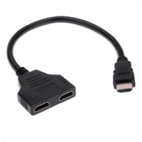 Cabo Adaptador MD9 por NTC HDMI (M) x HDMI 2 Portas (F) 20cm