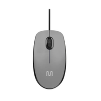 Mouse Multi MF400 1200 DPI USB 3 Botões Cinza - MO387