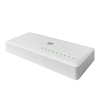 Switch Multi 8 Portas 10/100/1000Mbps Gigabit 100m RE608 - Branco