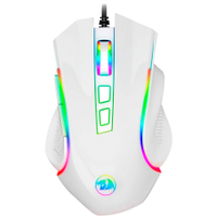 Mouse Gamer Redragon Griffin Lunar White RGB M607W Sensor PAW3212 7200DPI USB 2.0 - Branco