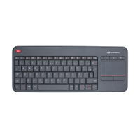 Teclado Wireless C3Tech K-WT200BK Touchpad Smart TV - Preto