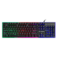 Teclado Semi-Mecânico Rapoo V52 PRO RGB C/Fio Preto