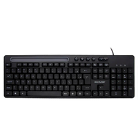 Teclado Membrana Multi TC262 Office C/Fio Preto