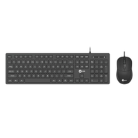 Kit Lecoo CM102 Teclado Membrana USB Mouse Óptico DPI 2400 - Preto