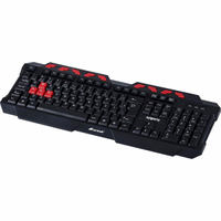 Teclado Membrana C3Tech KG-10BK C/Fio Preto e Vermelho