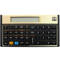 Calculadora Financeira HP 12C Gold LCD 10 Dígitos - Preto