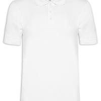 Camisa Polo Masculina Algodão Pima - Branco