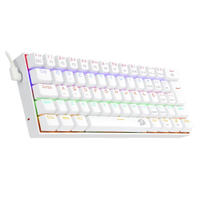 Teclado Gamer Mecânico Redragon Lakshmi Lunar White Rainbow - K606W-R (PT-RED)