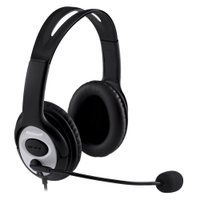 Headset Microsoft LifeChat c/ microfone LX-3000 USB Preto