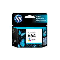 Cartucho de Tinta HP 664 Tricolor - F6V28AB