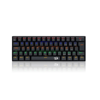 Teclado Mecânico Redragon Lakshmi Switch Vermelho Rainbow C/Fio Preto
