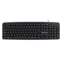 Teclado C3Tech KB-M40BK Multimídia USB C/ Fio Preto