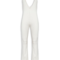 Macacão Feminino Jumpsuit Tricot Fames - Branco