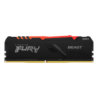 Memória Kingston Fury Beast RGB 8GB DDR4 3200Mhz Preto - KF432C16BBA/8