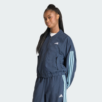 Jaqueta Corta-vento DE Malha Essentials Três Listras Mulher adidas