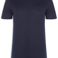 Camiseta Masculina Básica De Algodão Gola Careca - Azul