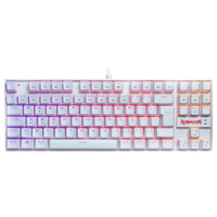 Teclado Mecânico Redragon Kumara Lunar Switch DIY RGB C/Fio Branco