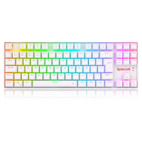 Teclado Mecânico Redragon Kumara Pro Switch Brown RGB S/Fio Branco