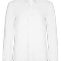 Camisa Masculina Tricoline Elastano - Branco