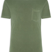 Camiseta Masculina Double Face Every Choise Manga Curta - Verde