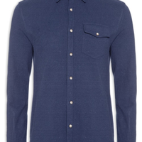 Camisa Masculina Malha Rustica - Azul
