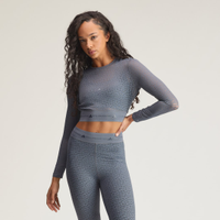 Top Cropped Manga Longa Rendado Asmc Mulher adidas