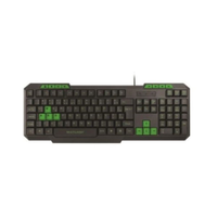 Teclado Gamer Multilaser Multimídia TC243 C/Fio Preto e Verde