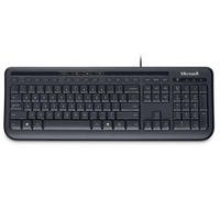 Teclado Membrana Microsoft C/Fio Preto