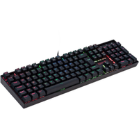 Teclado Mecânico Redragon Mitra Switch Red RGB C/Fio Preto