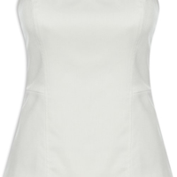 Blusa Feminina Sem Manga Com Recortes - Bege
