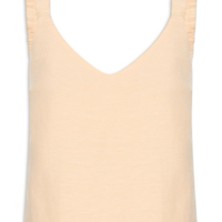 Blusa Feminina Com Alça Franzida - Amarelo