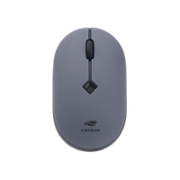 Mouse Sem Fio C3Tech M-W60GY USB 1600 DPI RC Nano - Preto/Cinza