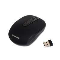 Mouse Sem Fio Multilaser Wireless 2.4ghz Bateria Litio Preto MO277