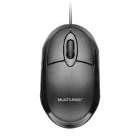 Mouse Classic Multilaser USB 2.0 C/ Fio 1200 DPI Plug and Play - MO300