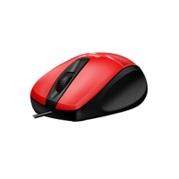 Mouse Genius DX-150X C/ Fio Ergonômico Vermelho - 31010231101