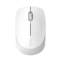 Mouse Bluetooth Rapoo RA010 M100 Silent 1300 DPI C/ Pilha 2,4 GHz - Branco