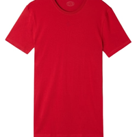 Camiseta Em Algodão Supima Elástico - Vermelho