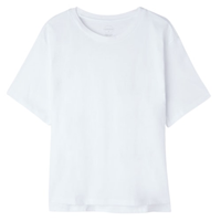 Blusa De Manga Curta Boxy Fit Em Algodão - Branco