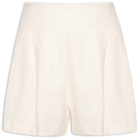 Short Feminino Linho Área - Bege