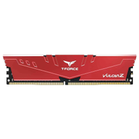 Memória RAM Desktop Gamer Team Group T-Force Vulcan Z 16GB DDR4 2666 Mhz Red TLZRD416G2666HC18H01