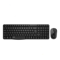 Kit Teclado e Mouse Wireless Rapoo RA001 X1800S 2,4 GHz S/ Fio C/ Pilha - Preto