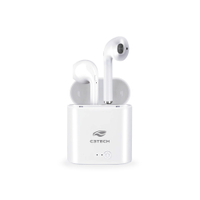 Fone de Ouvido C3Tech EP-TWS-20WH Intra Auricular Bluetooth 5.0 Tws - Branco