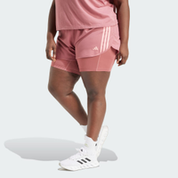 Shorts 2 em 1 Own the Run Três Listras (Plus Size) Mulher adidas