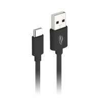 Cabo USB C3Tech CB-C11BK Tipo C 1 Metro 2A - Preto