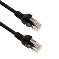Cabo de Rede Plus Cable Cat.5E Patch Cord C/ RJ45 1,50M PC-ETHU15BK - Preto