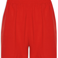 Short Feminino Linho Tramas De Memoria - Vermelho