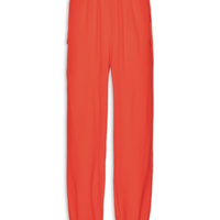 Calça Feminina Crepe Amarração Lateral - Vermelho
